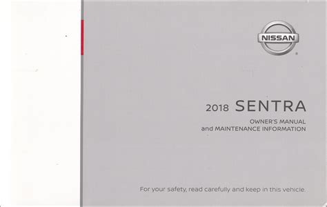 2018 Nissan Sentra Owner Manual Manual and Wiring Diagram
